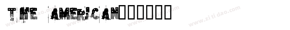 THE AMERICAN字体转换